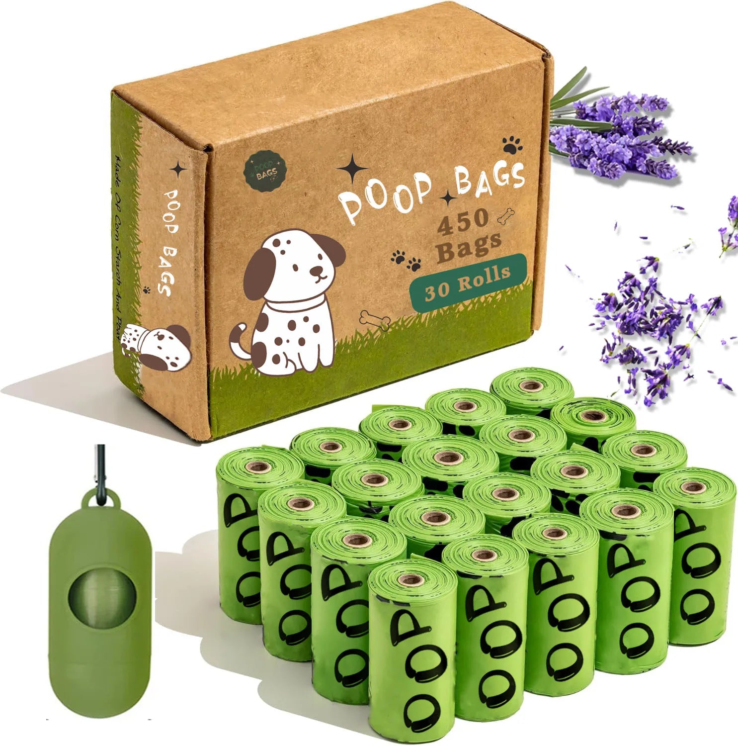 Lavender Scented Dog Poo Bags