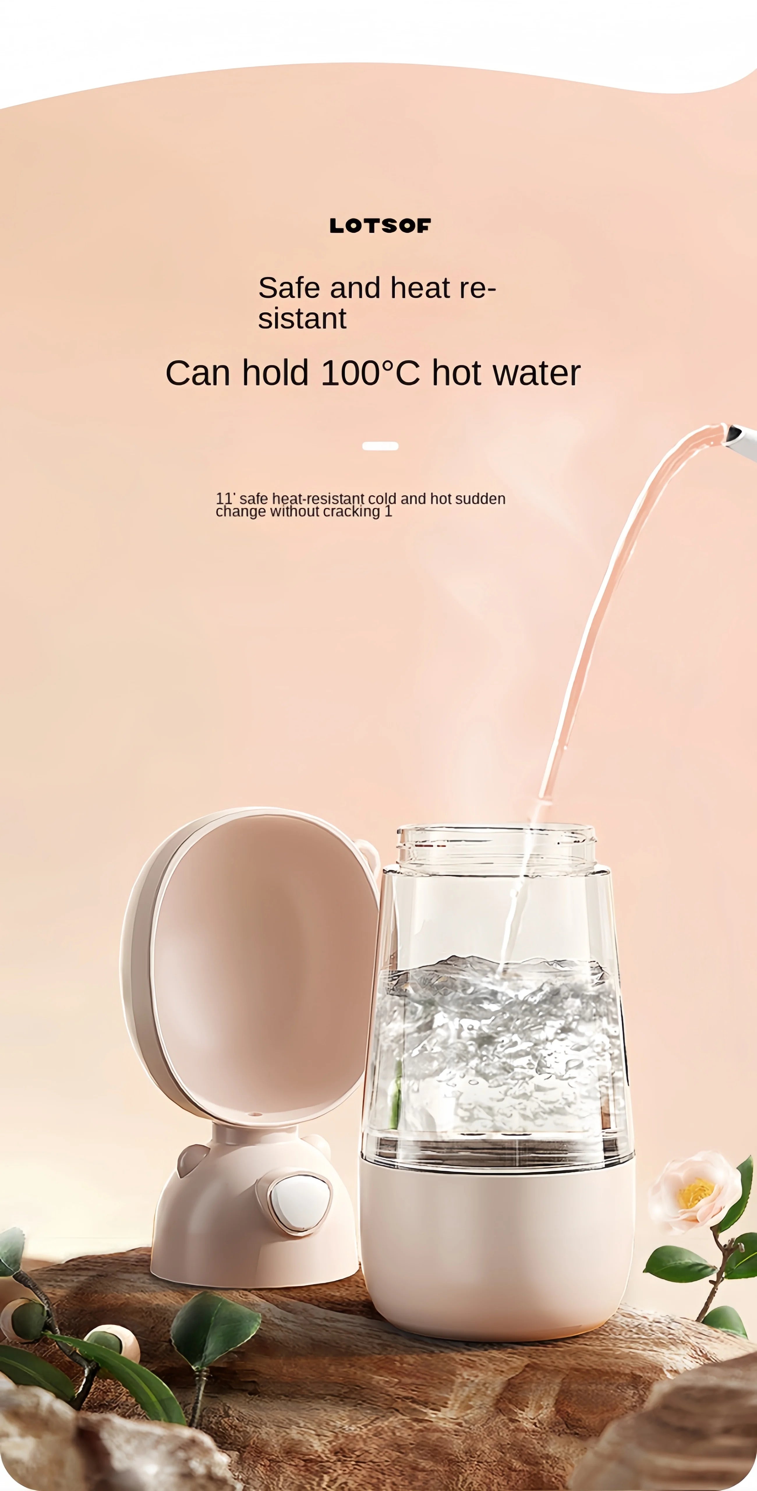 Dog Travel Water Bottle with Food Compartment