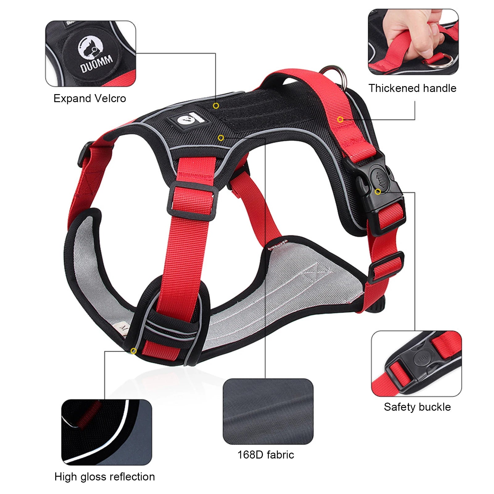 Reflective Tactical Dog Harness