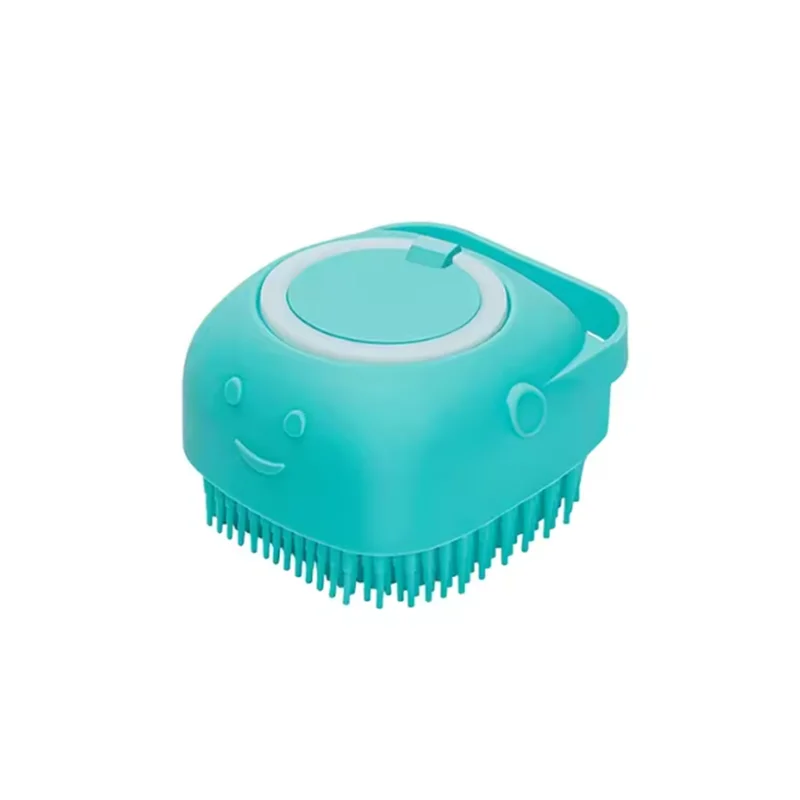 Pet Bath Brush with Shampoo Dispenser