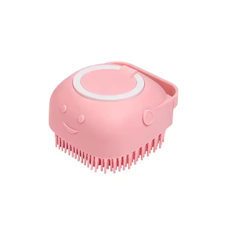 Pet Bath Brush with Shampoo Dispenser